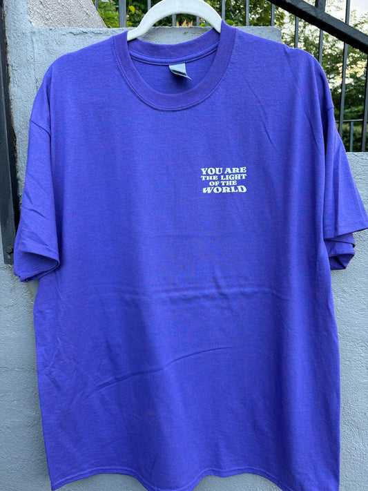 Gildan 5000 T-Shirt “You are the light of the world" Purple