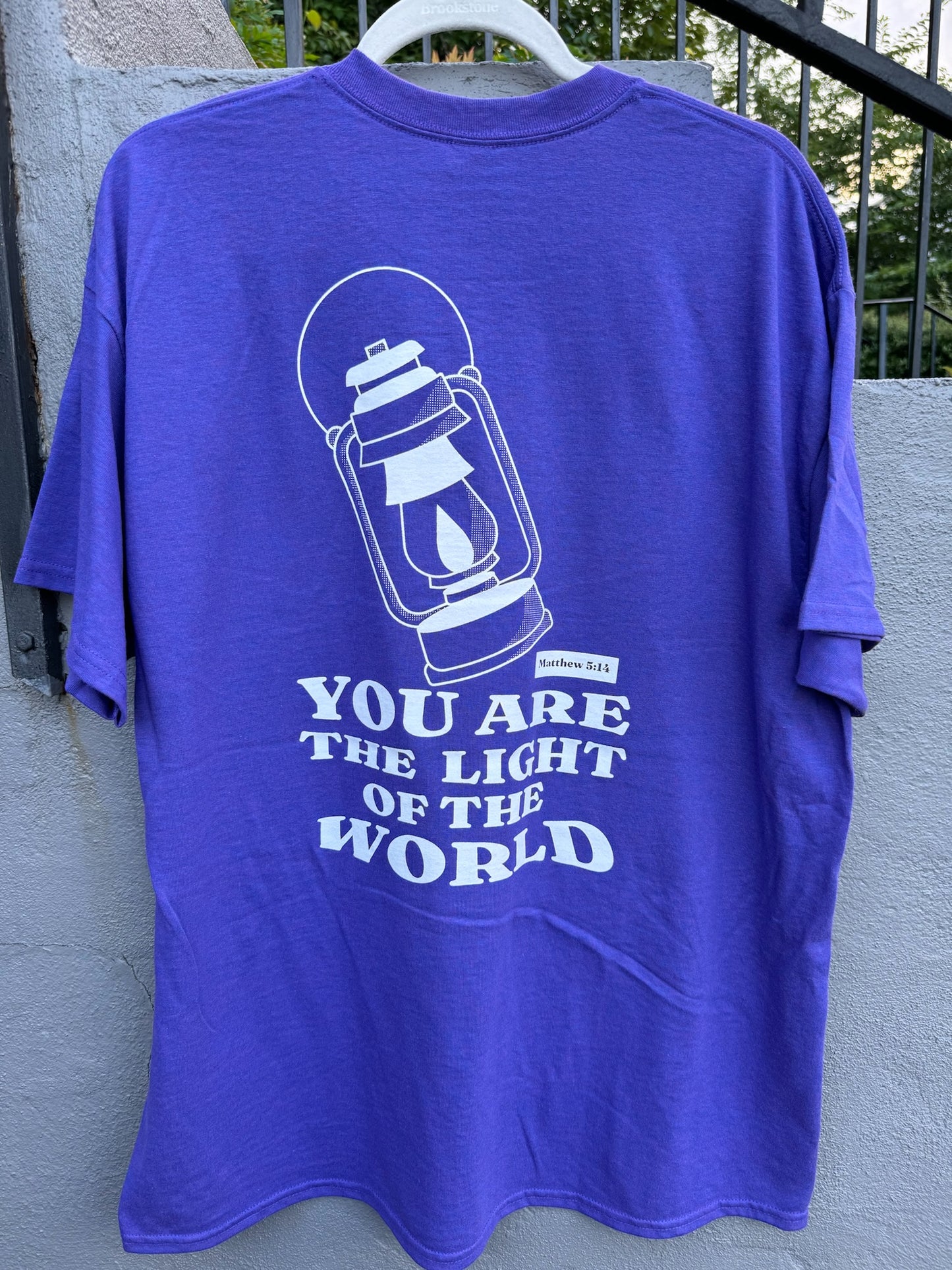 Heavyweight T-Shirt “You are the light of the world" Royal