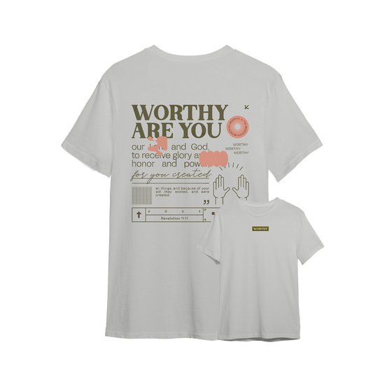 "Worthy" Revelation 4:11 T-Shirt 100% Cotton