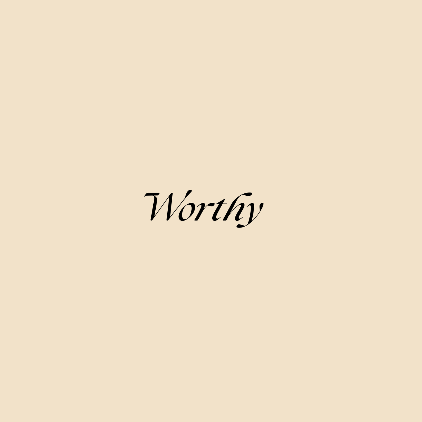 "Worthy" T-Shirt 100% Cotton